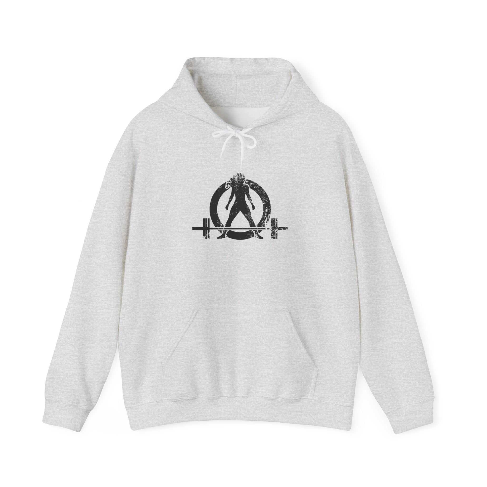 I DON’T WANT TO LOOK SKINNY – Unisex Heavy Blend™ Hooded Sweatshirt (White Logo) 🤍💪🔥