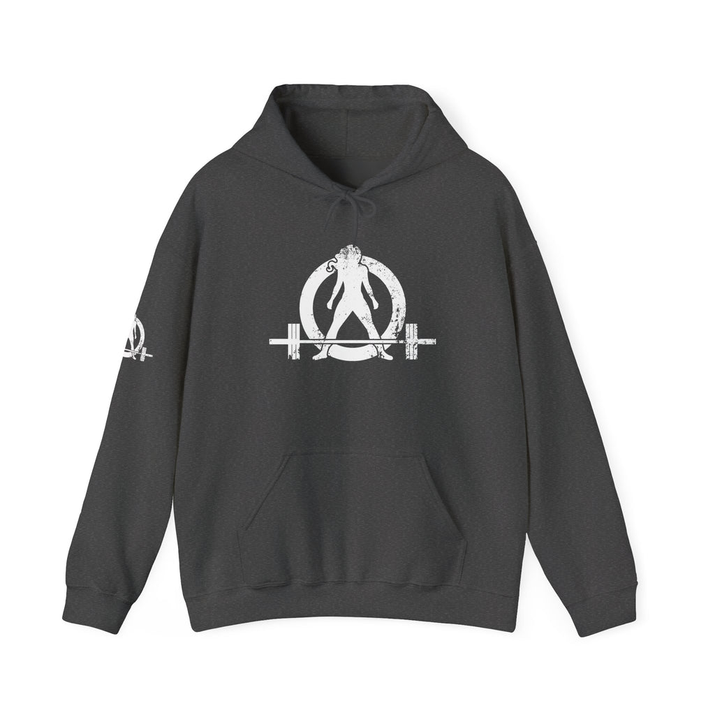 WWLW “Squat • Bench • Deadlift • Repeat” Hoodie - White Logo on Back