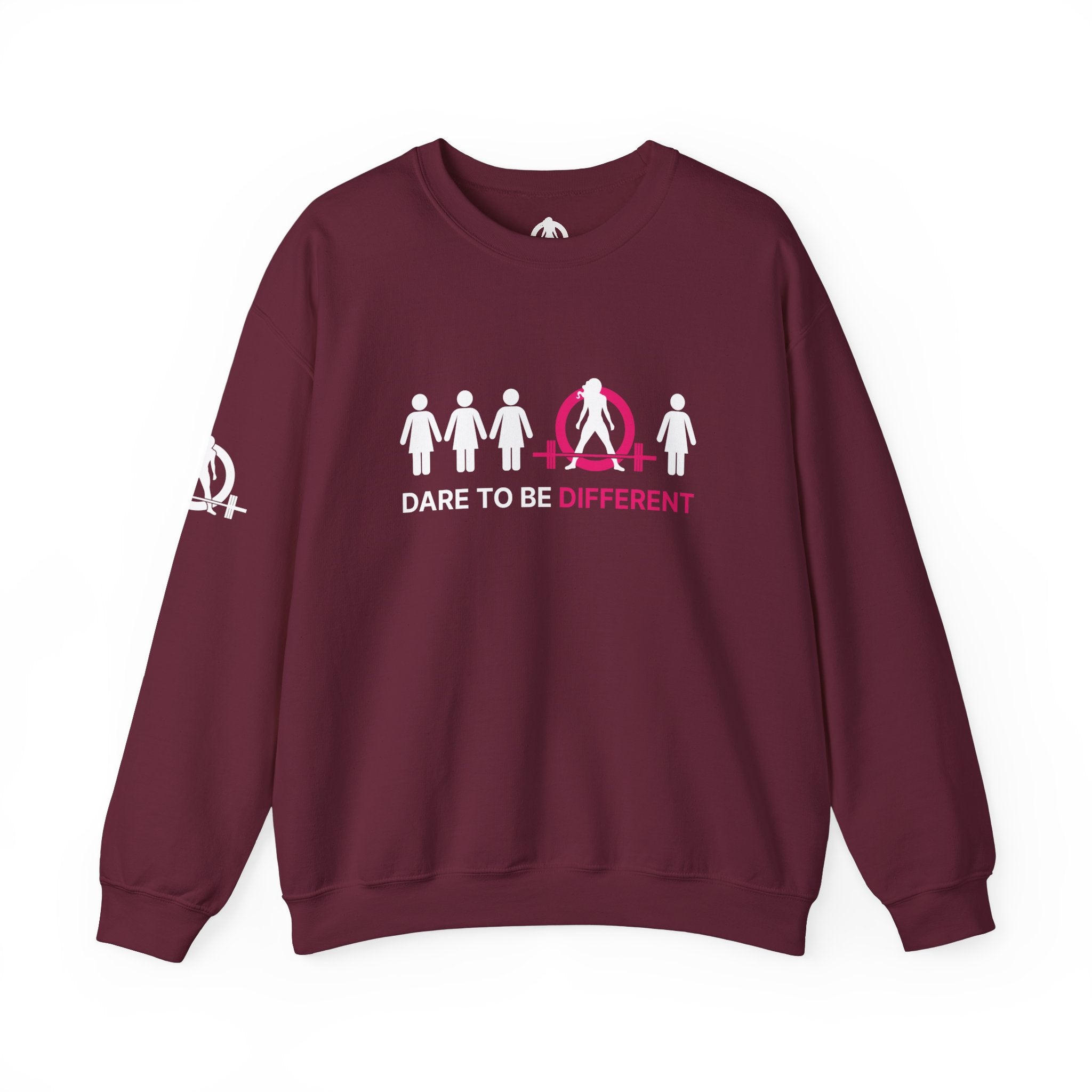Dare To Be Different - Deadlift - Unisex Heavy Blend™ Crewneck Sweatshirt - Front  Logo