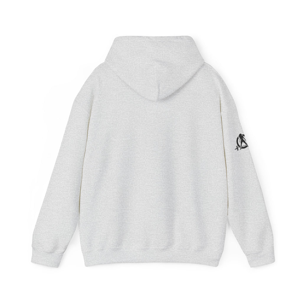 Everything Hurts & I'm Hungry  - Unisex Heavy Blend Hooded Sweatshirt  - Black Print Front/Arm