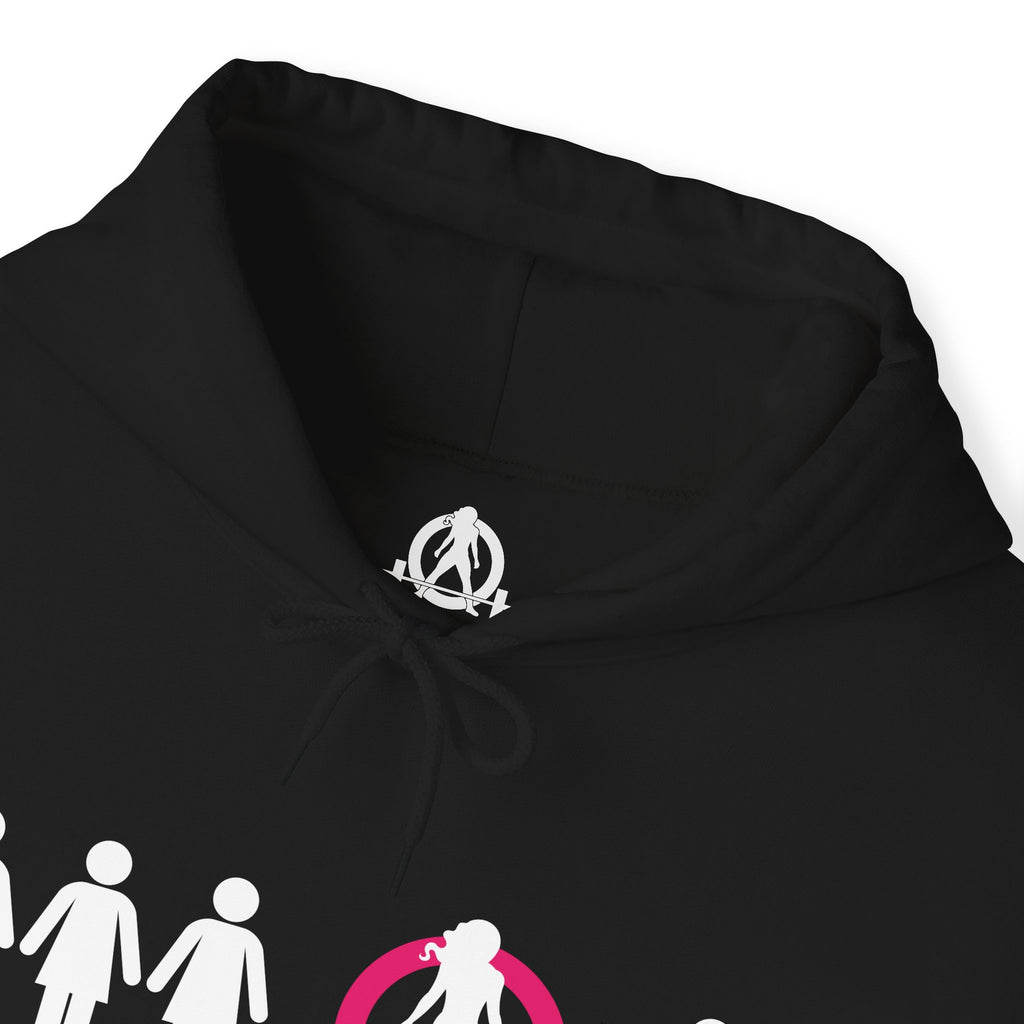 Dare To Be Different - Deadlift - Unisex Heavy Blend Hooded Sweatshirt - White Print on Front