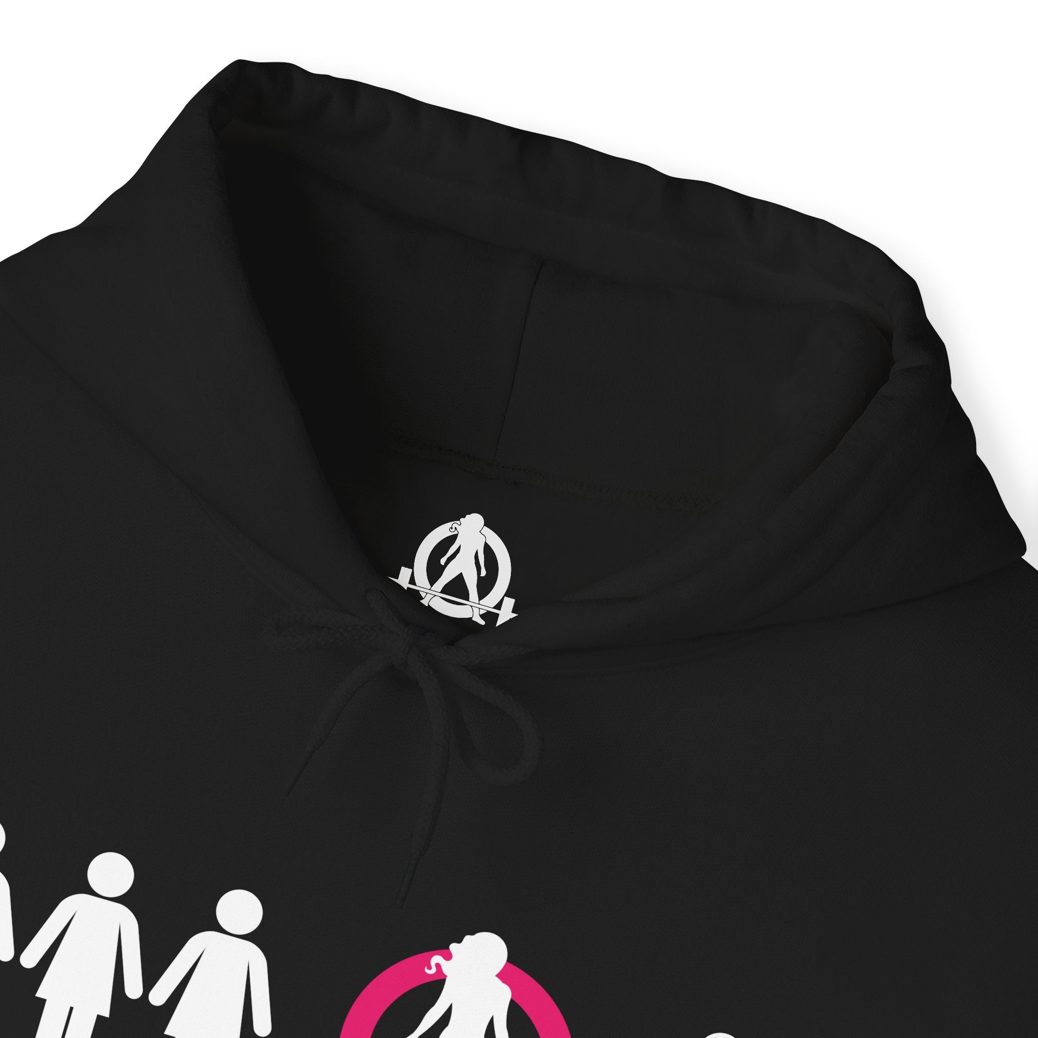 Dare To Be Different - Deadlift - Unisex Heavy Blend Hooded Sweatshirt - White Print on Front