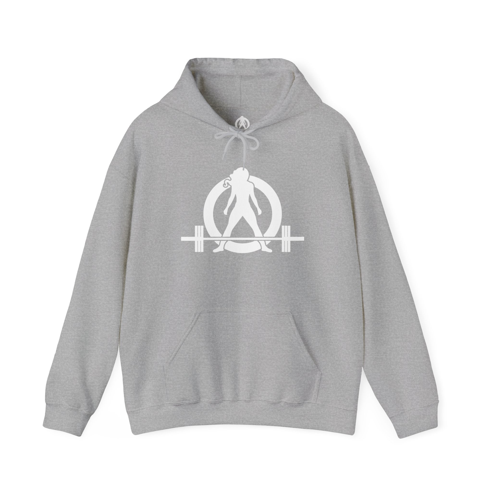 Cardio = Lift Weights Faster - Unisex Heavy Blend Hooded Sweatshirt - White Print on Front & Back