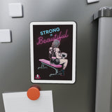 Die-Cut Magnets - Strong Is Beautiful Cartoon