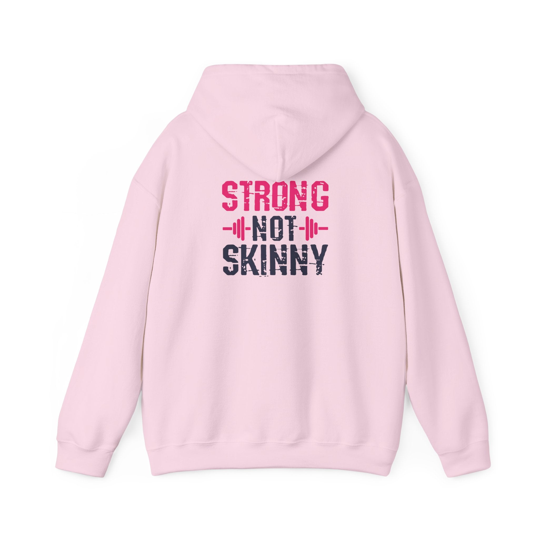 Strong Not Skinny – Unisex Heavy Blend™ Hooded Sweatshirt (Color Distressed Logo)