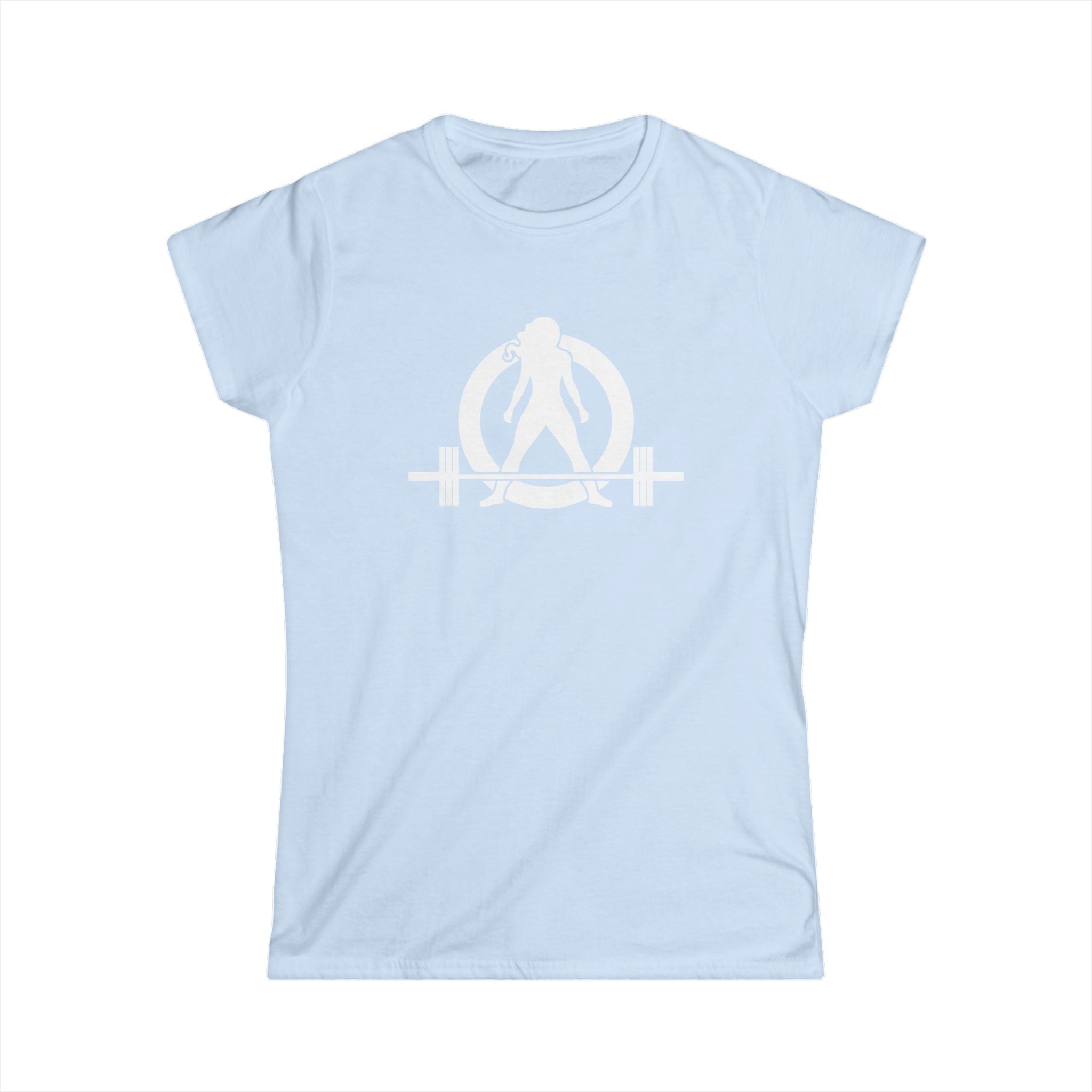 I Workout To Burn Off The Crazy - Women's Softstyle Tee - White Logo Print on Front & Back
