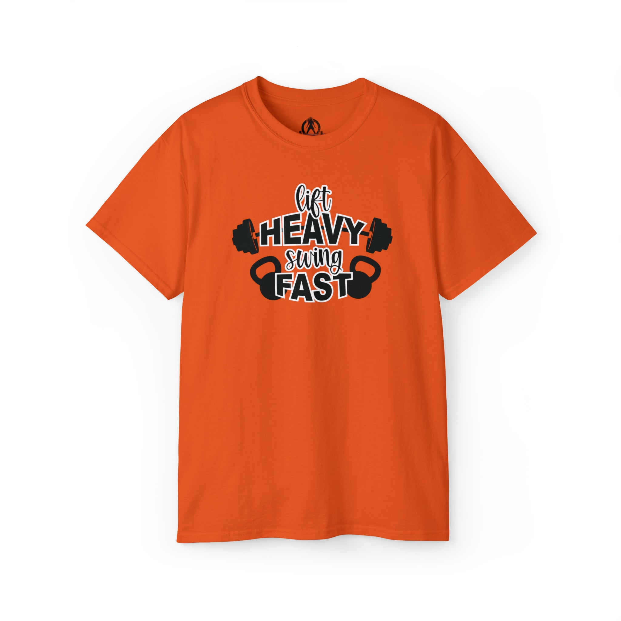Lift Heavy Swing Fast - Unisex Ultra Cotton Tee - Black Logo
