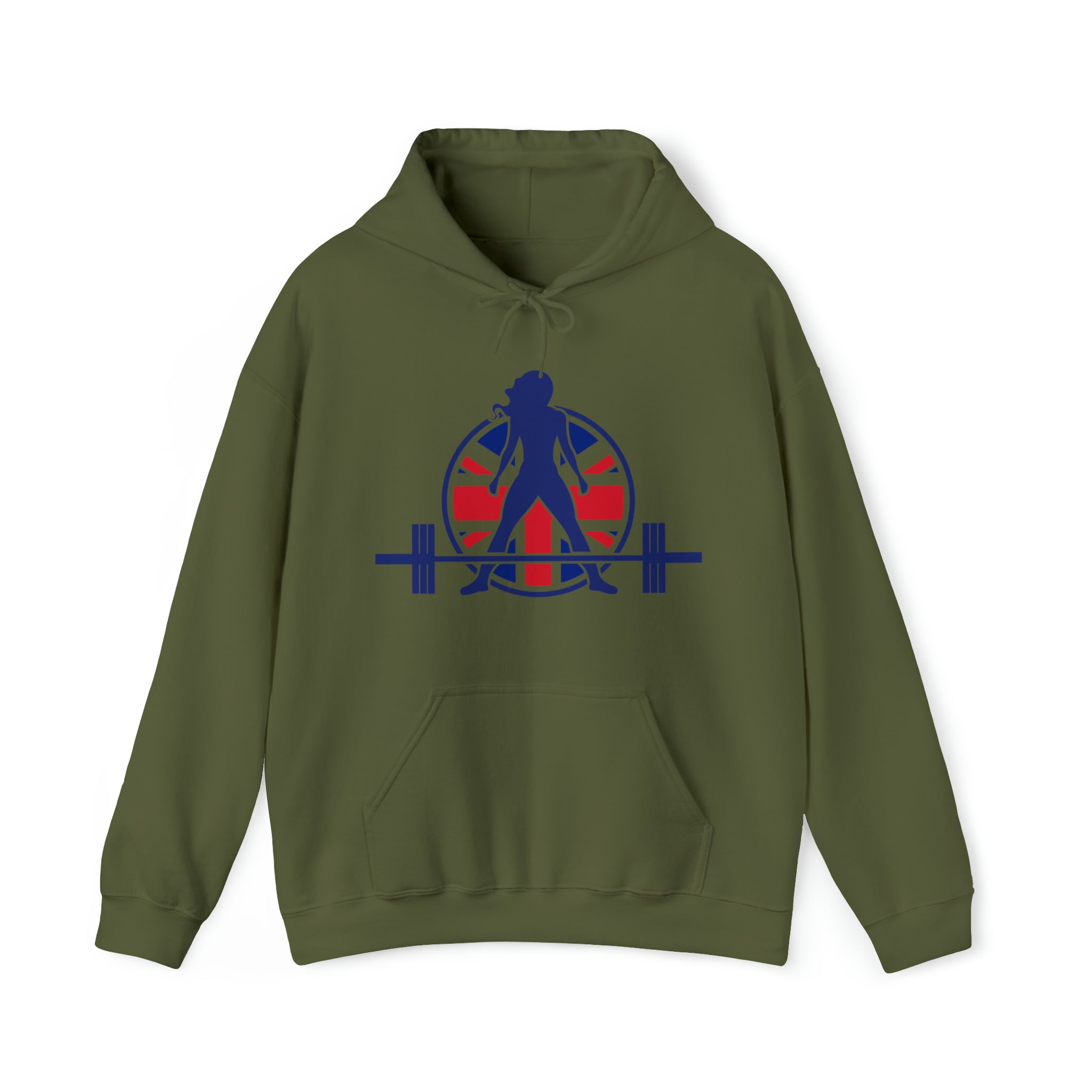 UK Logo Light  Unisex Heavy Blend Hooded Sweatshirt - Plain Back