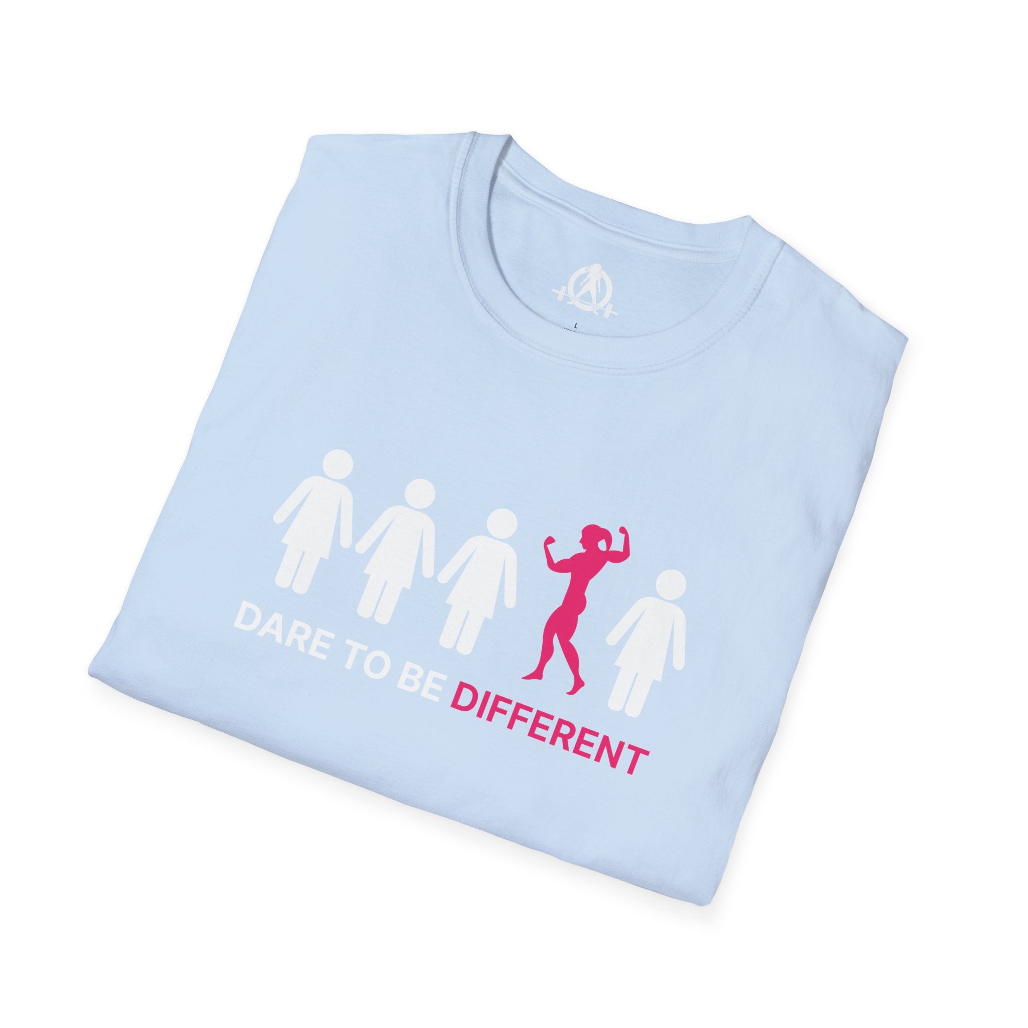 Dare To Be Different - Flex - Unisex Softstyle T-Shirt - Logo Front