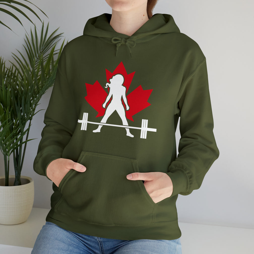 Unisex Heavy Blend Hooded Sweatshirt - Canada Dark Logo - Plain Back