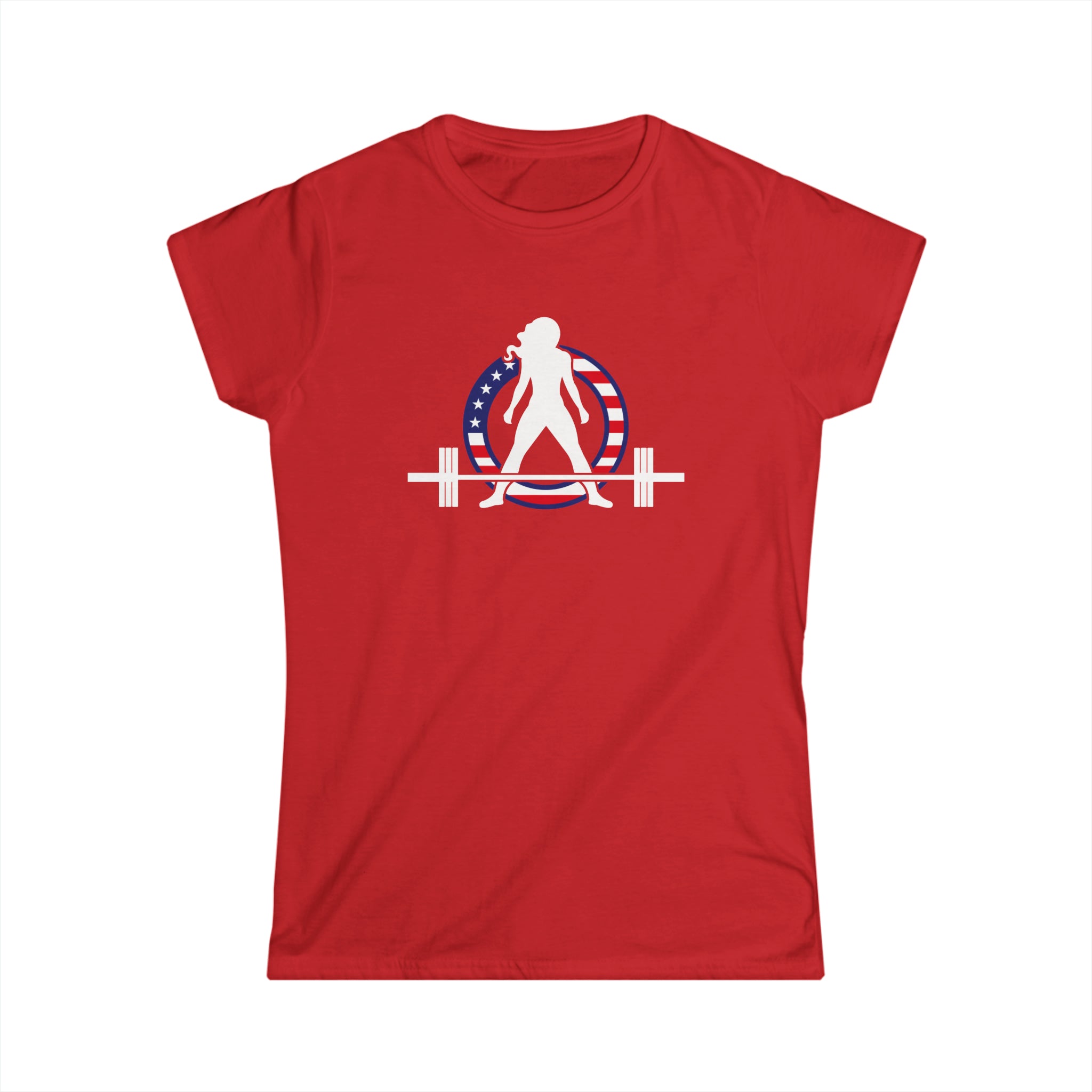 USA - Women's Softstyle Tee -  Color Dark Logo