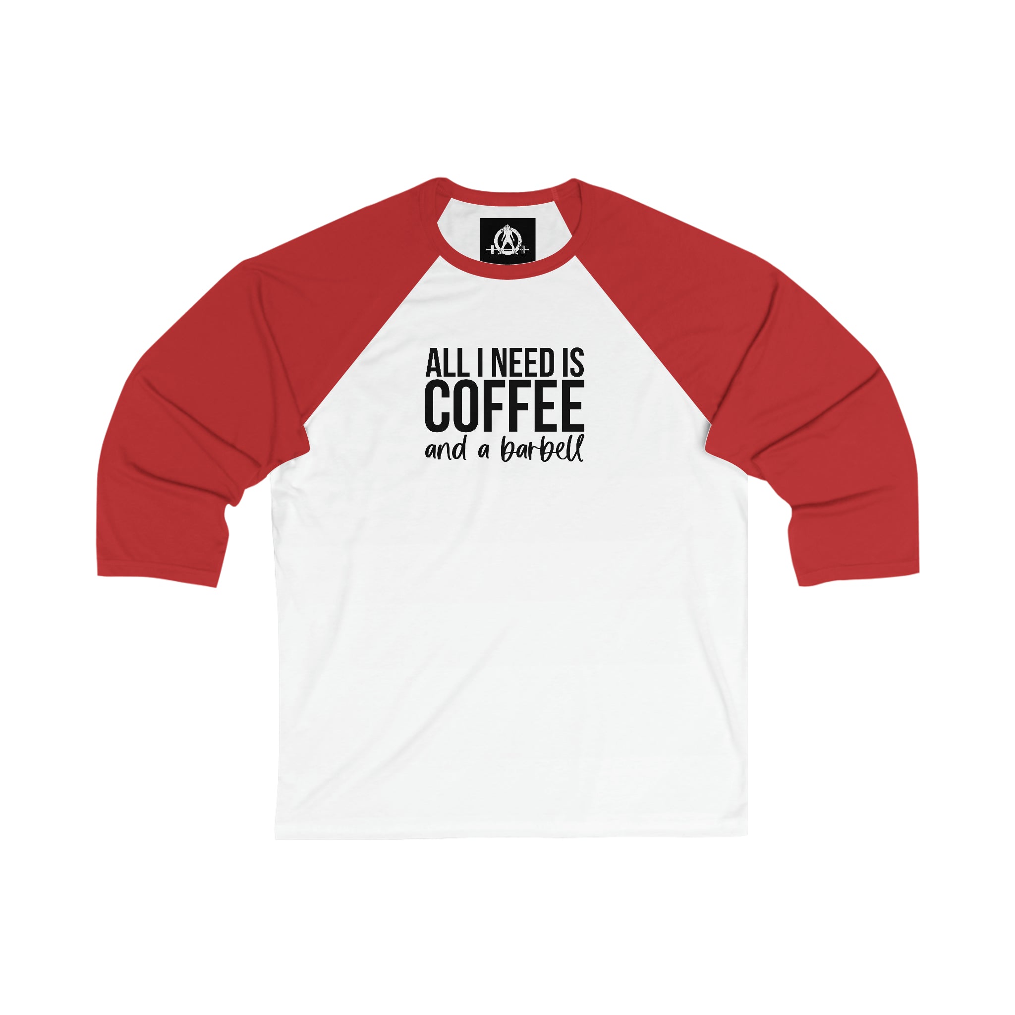 Coffee & A Barbell - 3\4 Sleeve Baseball Tee