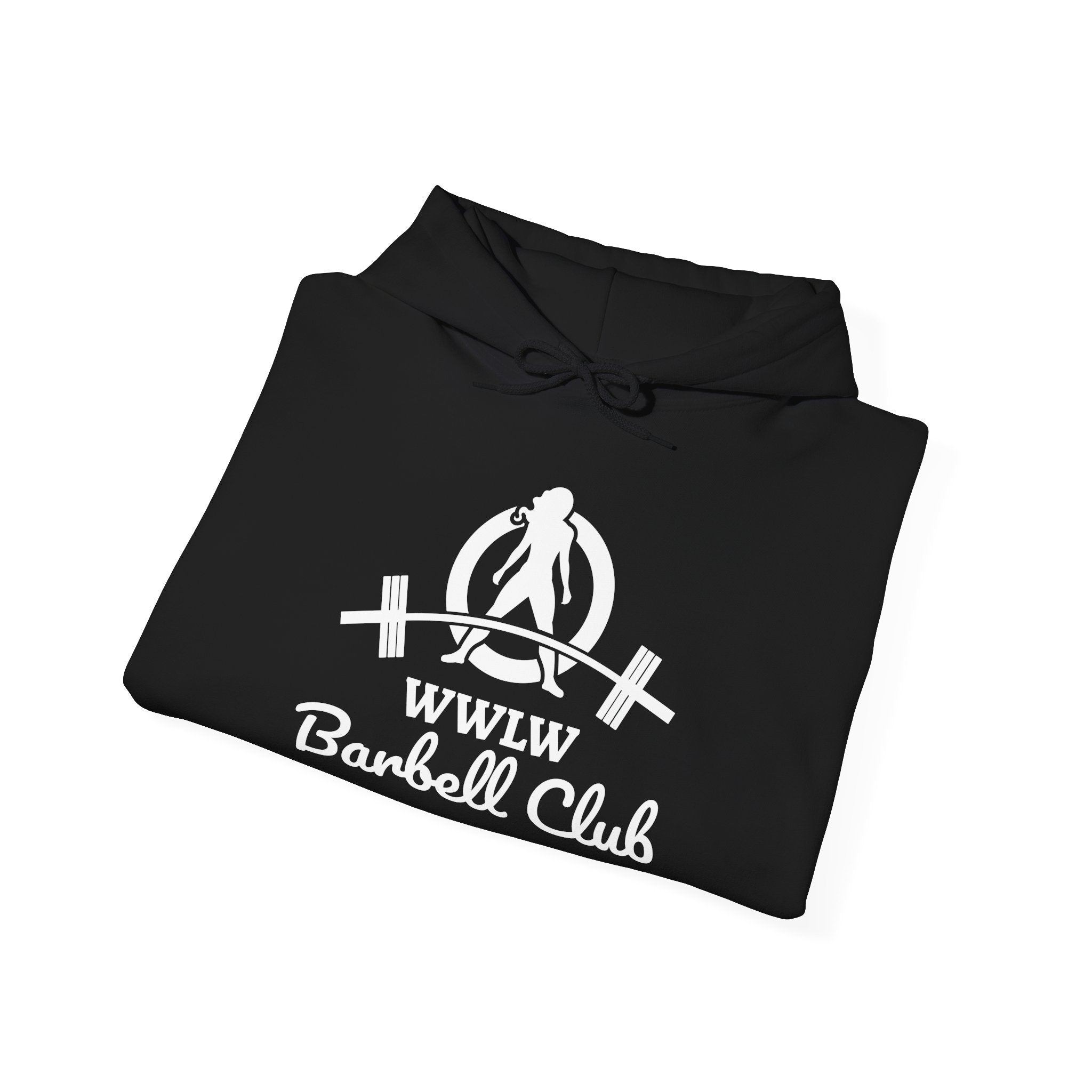 WWLW Barbell Club — Classic Logo Hoodie (White)