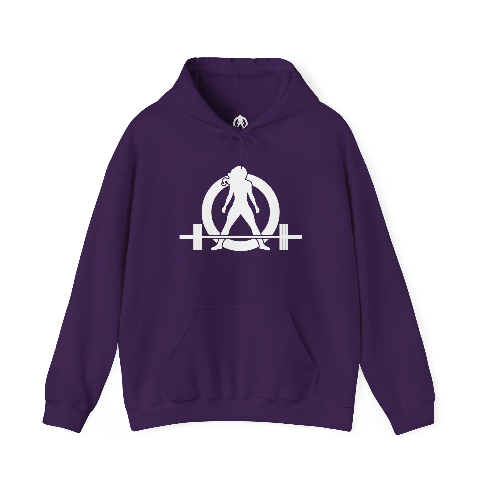 Cardio = Lift Weights Faster - Unisex Heavy Blend Hooded Sweatshirt - White Print on Front & Back