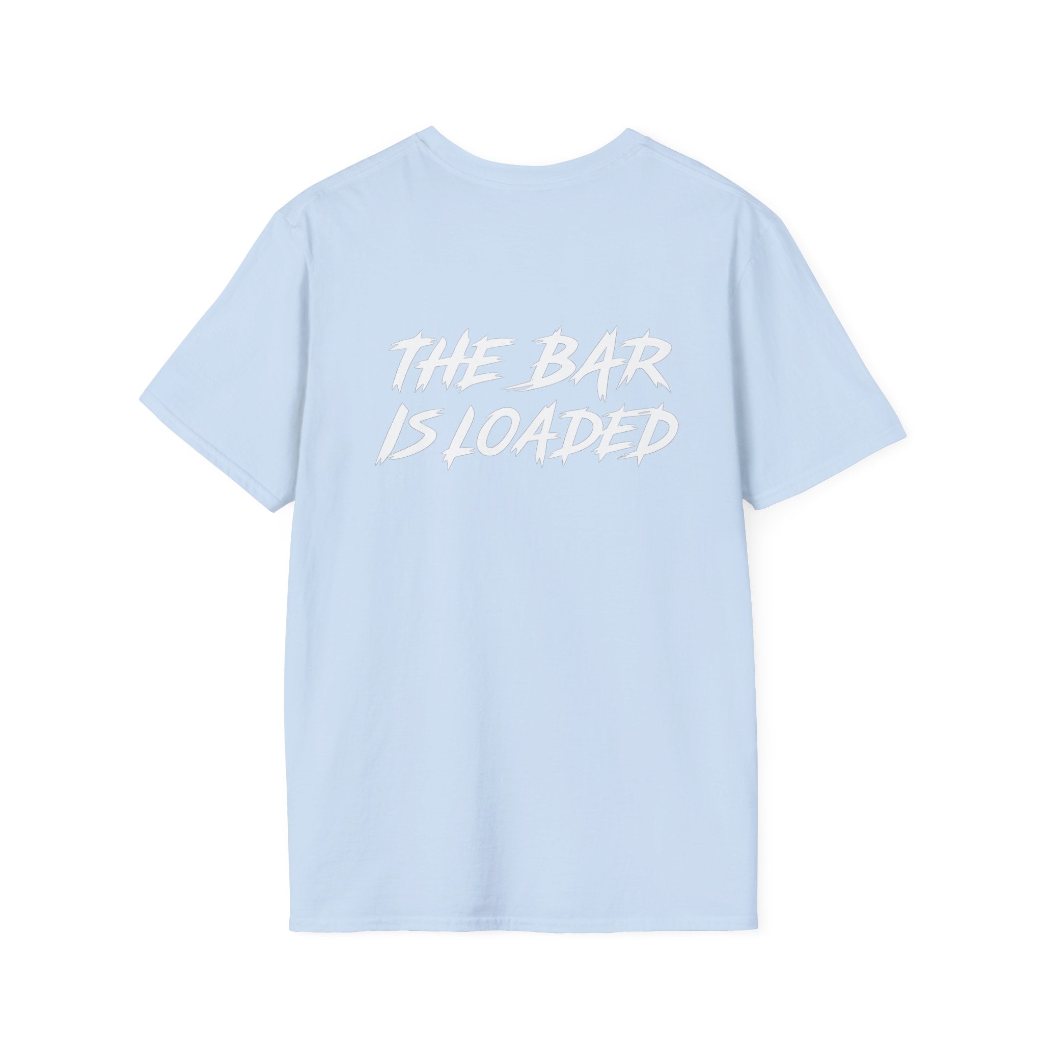 The Bar Is Loaded -  Unisex Softstyle T-Shirt - White Logo