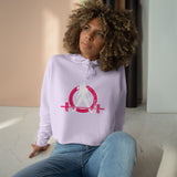 Empowered Crop Hoodie – For Strong Women Who Lift - Classic Logo