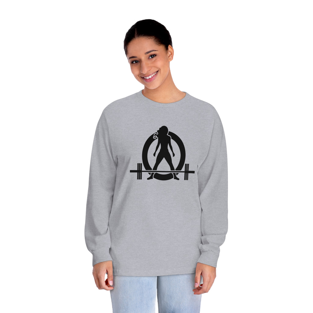 45 + 45 = 135 - Unisex Classic Long Sleeve T-Shirt - Black Print on Front & Back