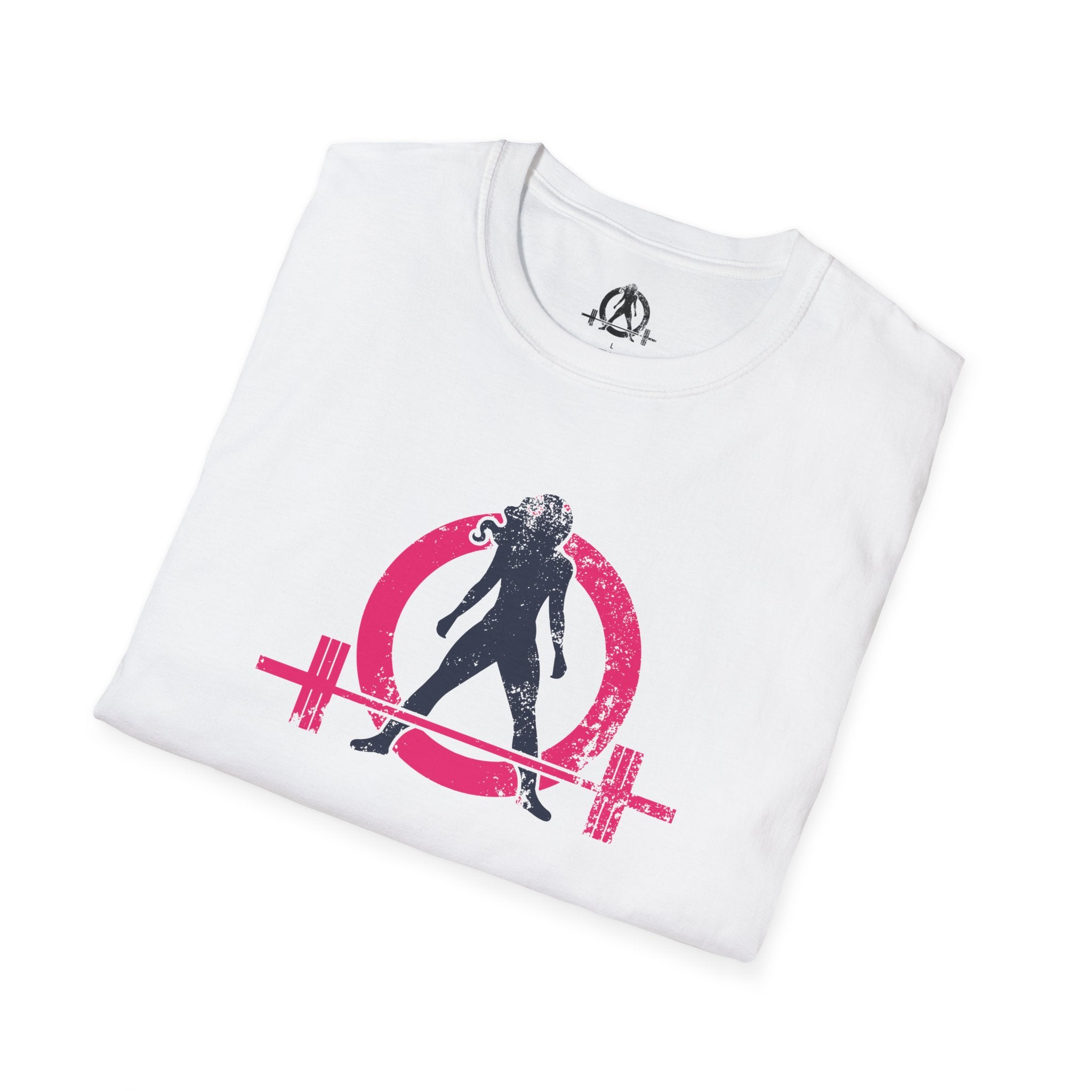 Unisex Softstyle T-Shirt - Inverted Color Distressed Logo - Plain Back (BEST SELLER)
