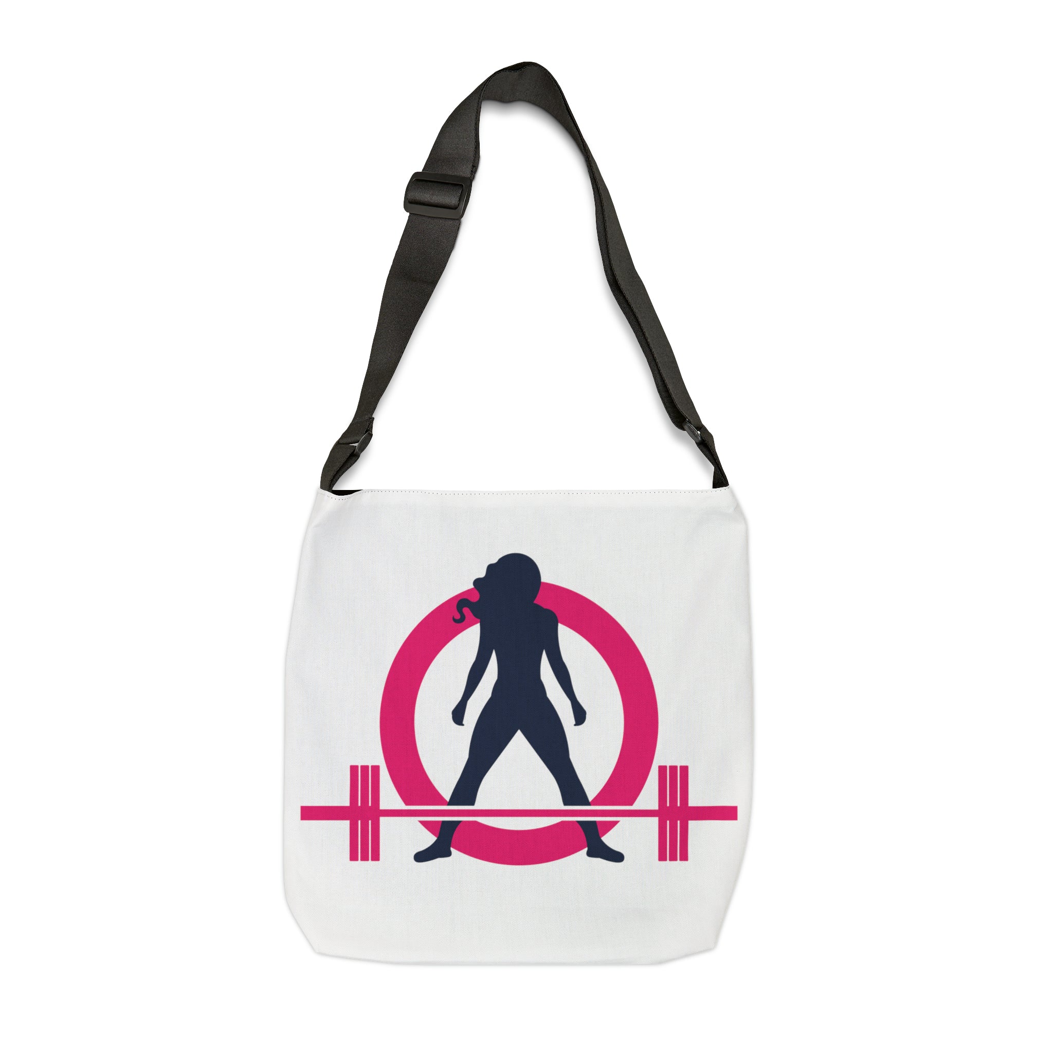 Adjustable Tote Bag (AOP) - Classic White Logo