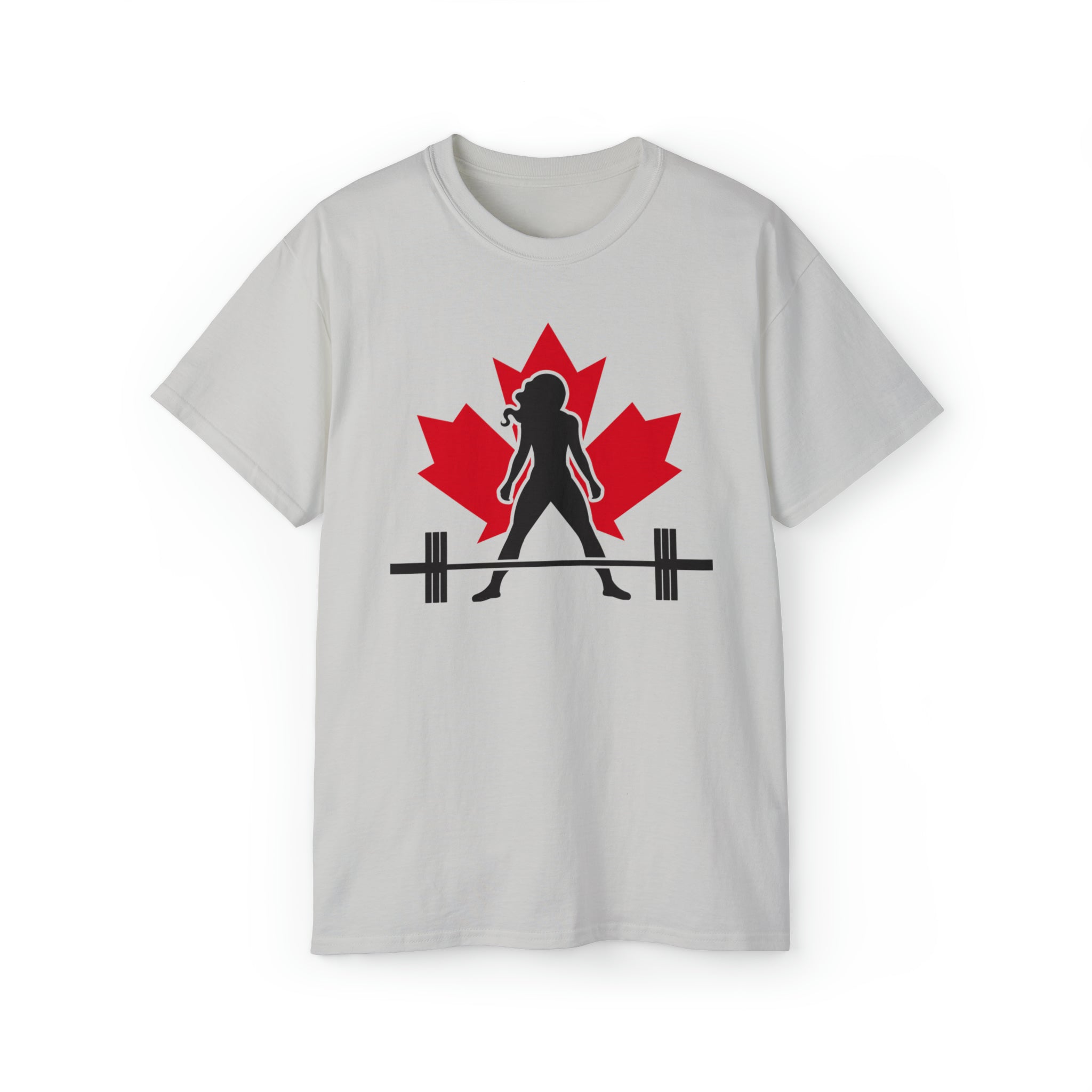 Unisex Ultra Cotton Tee - Canada Logo Light - Plain Back