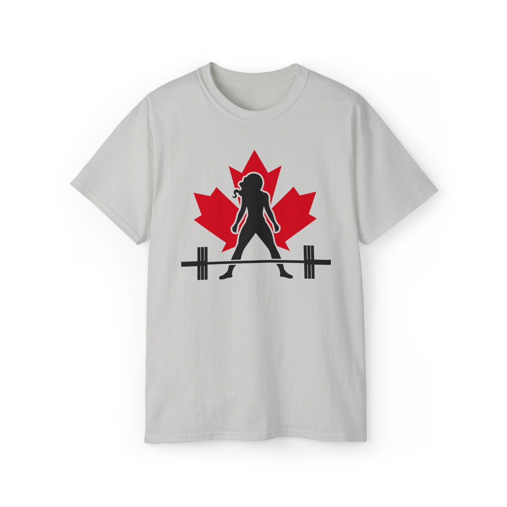 Unisex Ultra Cotton Tee - Canada Logo Light - Plain Back