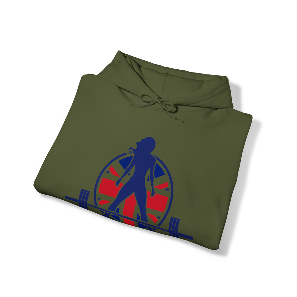 UK Logo Light  Unisex Heavy Blend Hooded Sweatshirt - Plain Back