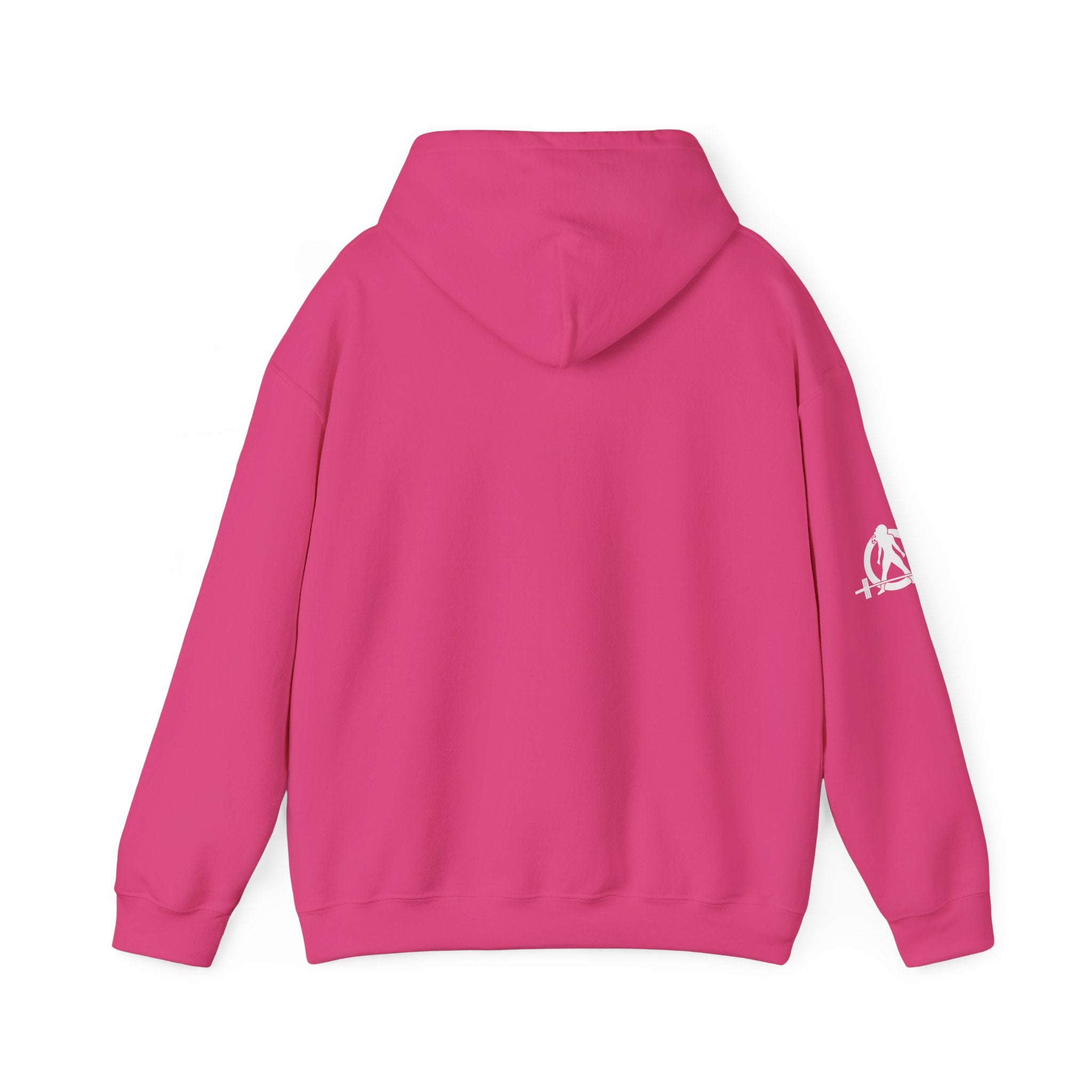 Lift Heavy Run Fast - Unisex Heavy Blend Hooded Sweatshirt - Front White Logo
