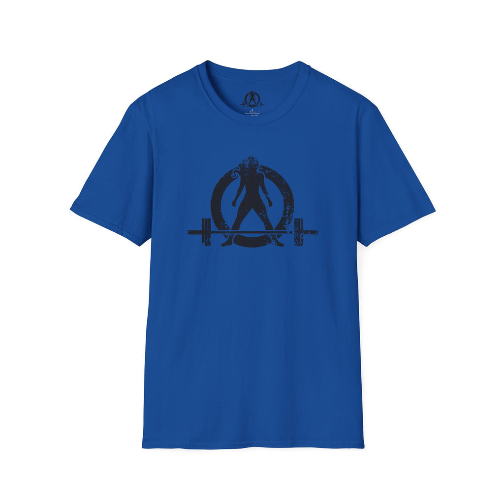 I Workout To Burn Off The Crazy - Unisex Softstyle T-Shirt - White Logo Front & Back