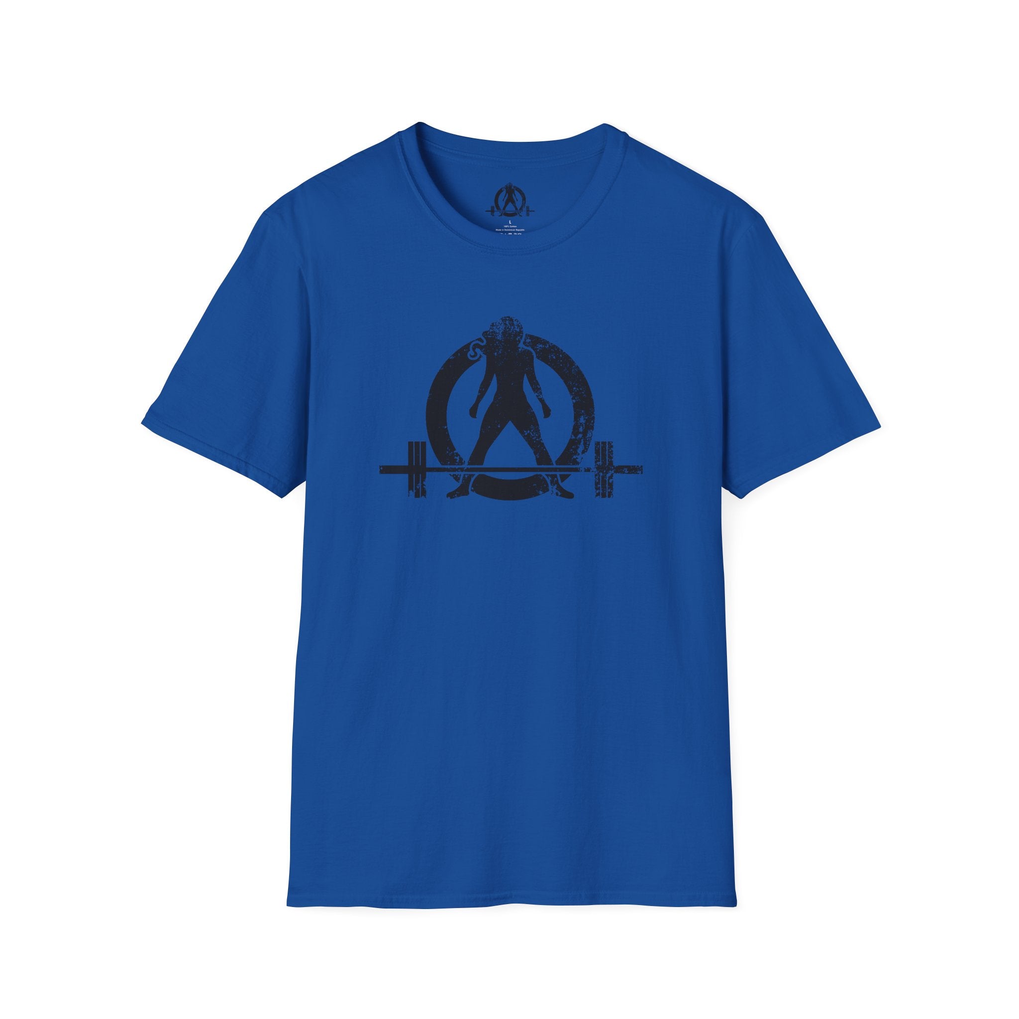 I Workout To Burn Off The Crazy - Unisex Softstyle T-Shirt - White Logo Front & Back