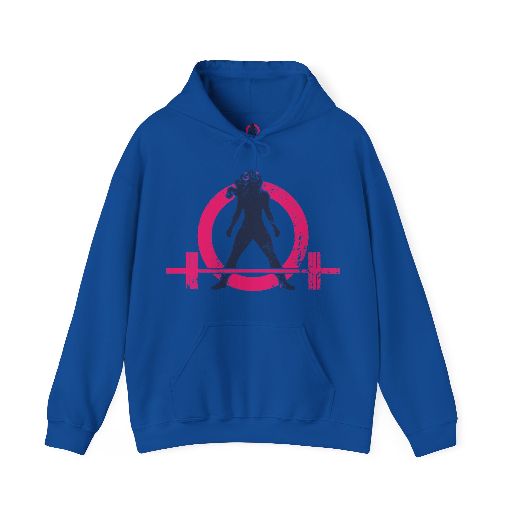 Distressed Logo - Unisex Heavy Blend Hooded Sweatshirt - Color Logo Inverted  (BEST SELLER)