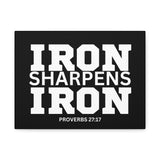 Iron Sharpens Iron - Inspirational Wall Art - Canvas Print