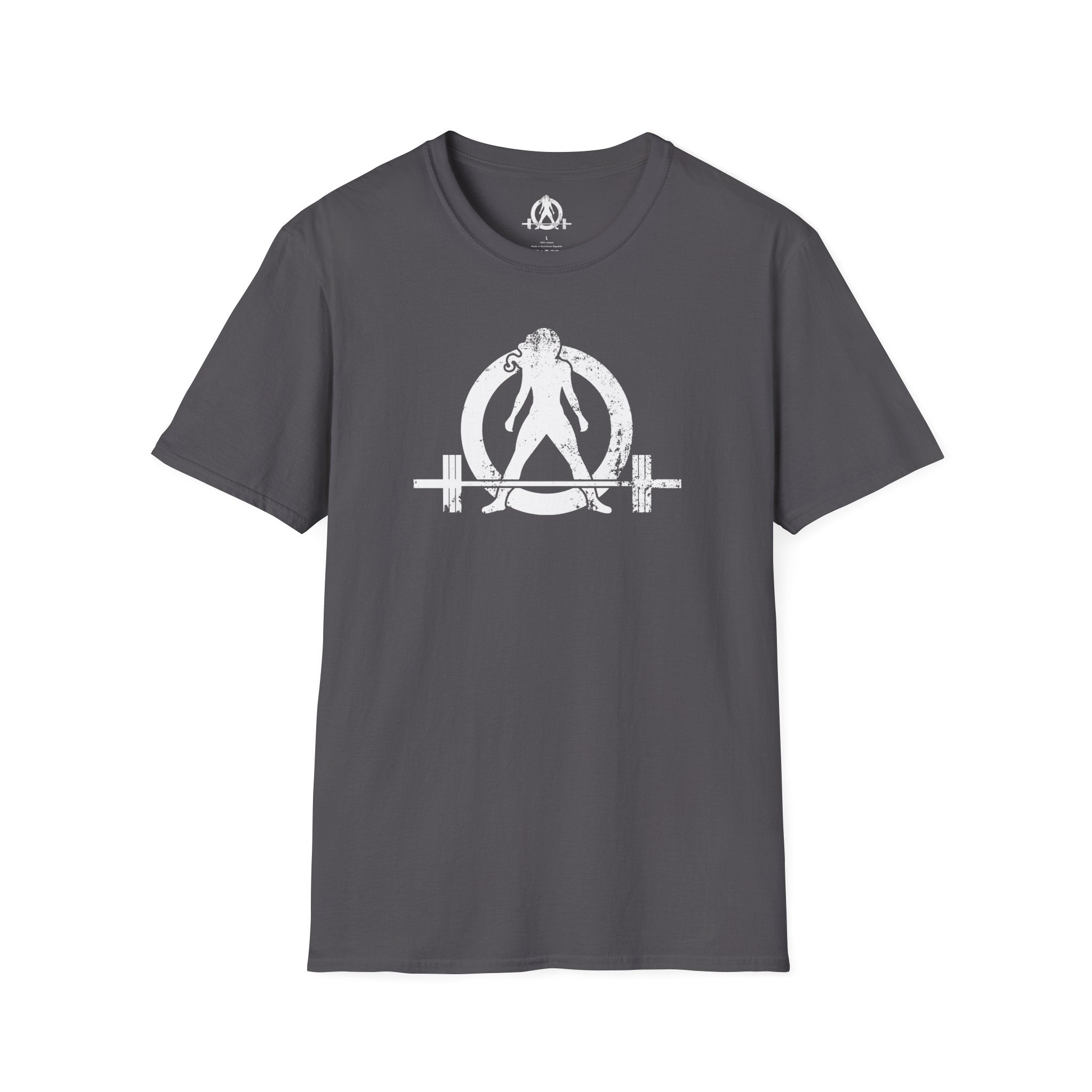 Unisex Softstyle T-Shirt - White Distressed Logo - Plain Back (BEST SELLER)