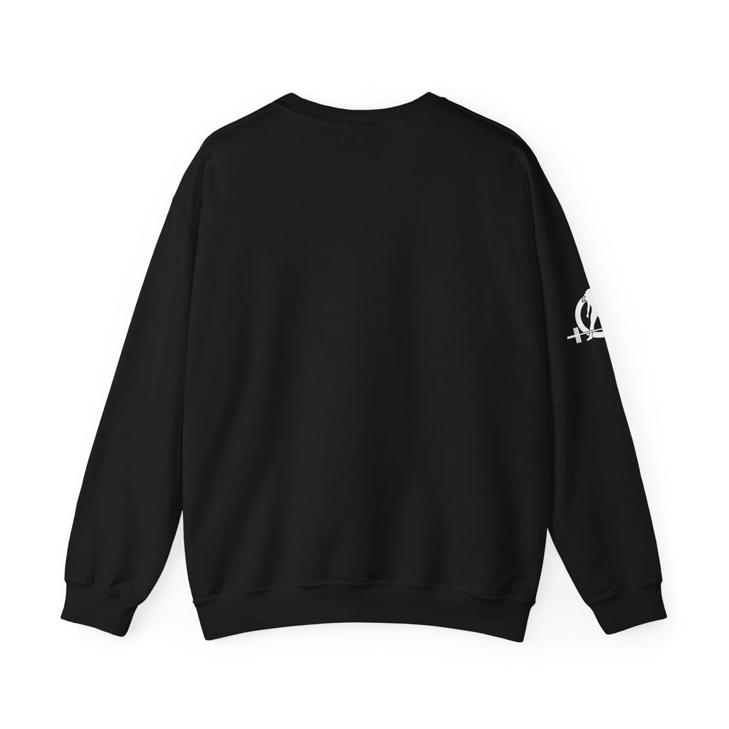 Cardio = Lift Weights Faster - Unisex Heavy Blend™ Crewneck Sweatshirt - Front  Logo