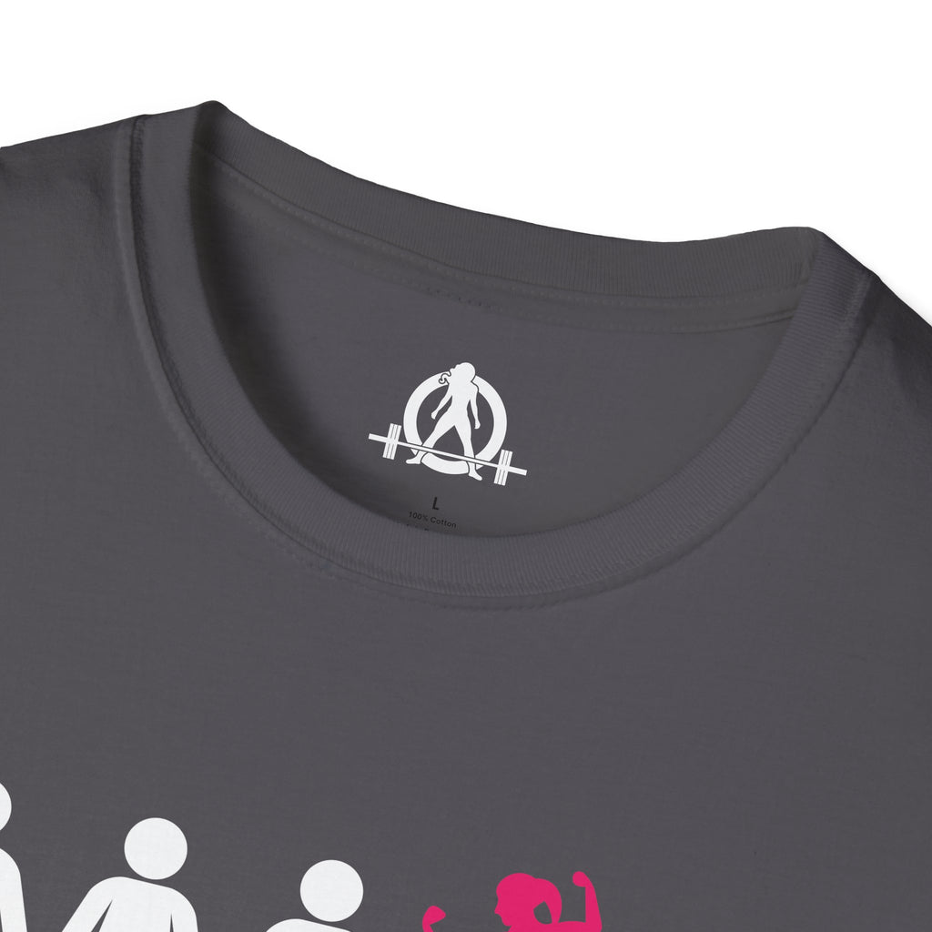 Dare To Be Different - Flex - Unisex Softstyle T-Shirt - Logo Front Plain Back