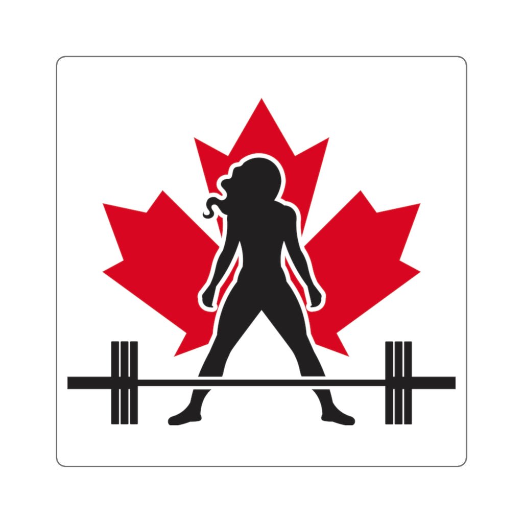 Square Stickers - Canada Logo - Classic Dark