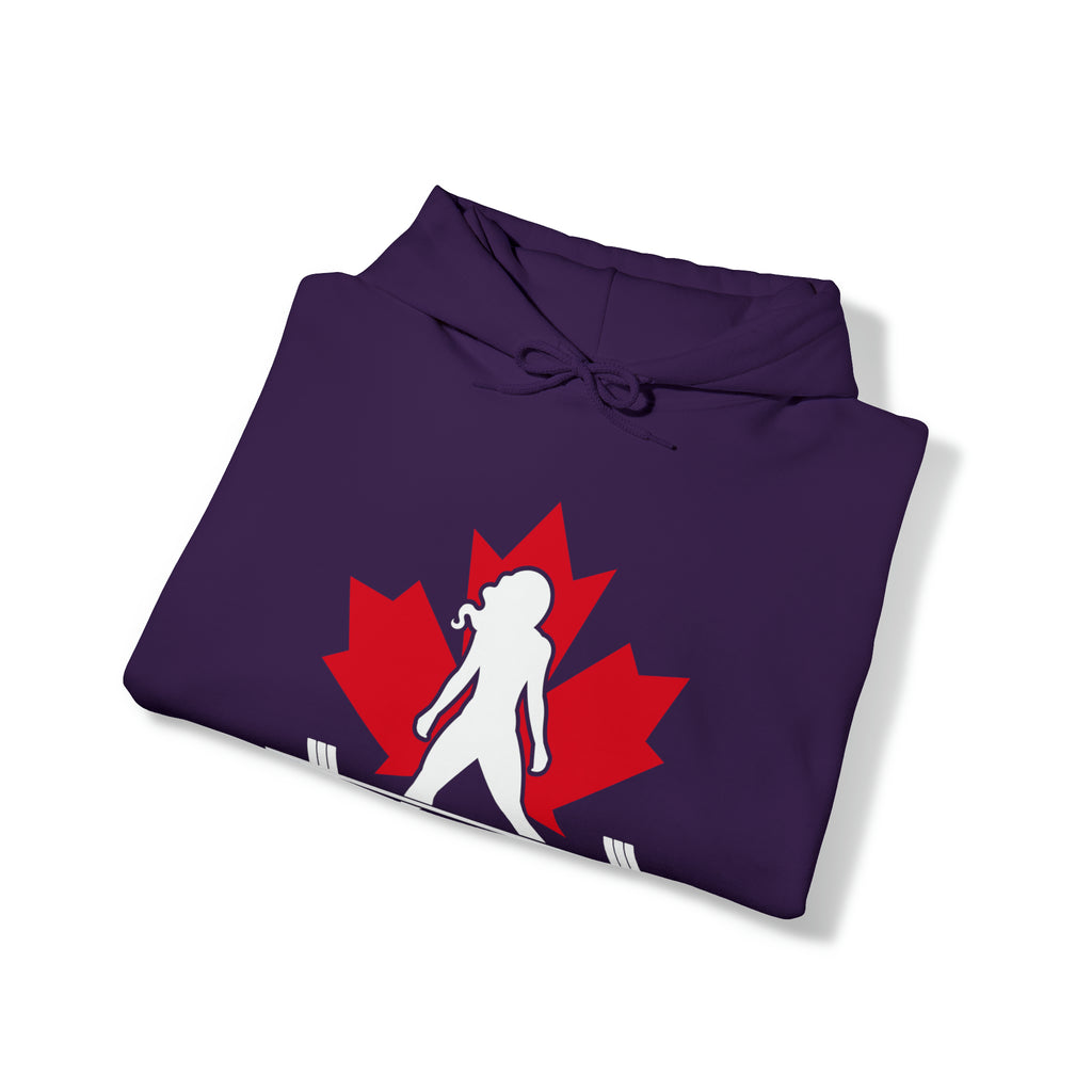 Unisex Heavy Blend Hooded Sweatshirt - Canada Dark Logo - Plain Back