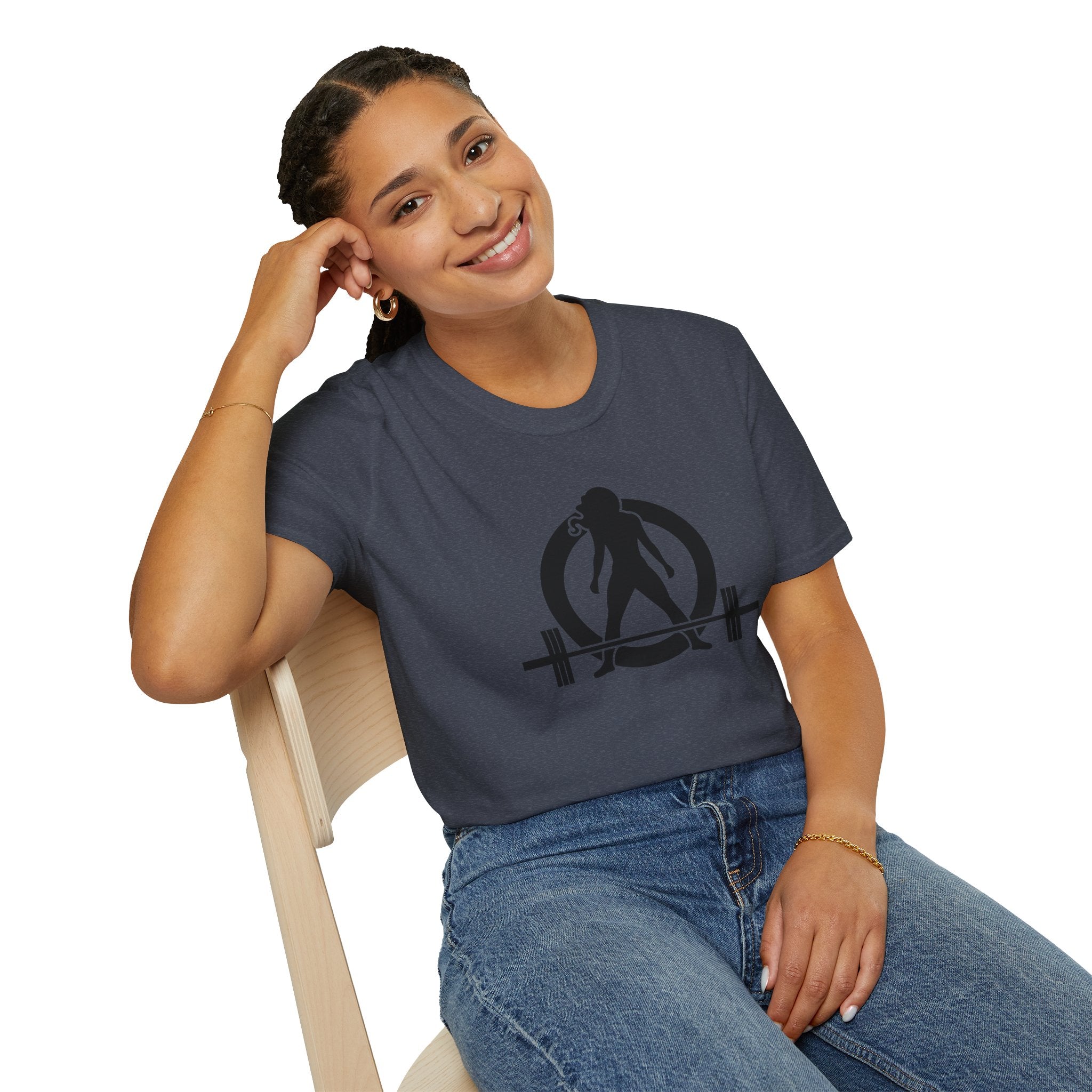 Iron Sharpens Iron - Unisex Softstyle T-Shirt - Black Logo Front & Back