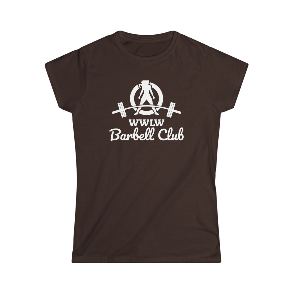Barbell Club - Women's Softstyle Tee - White Logo