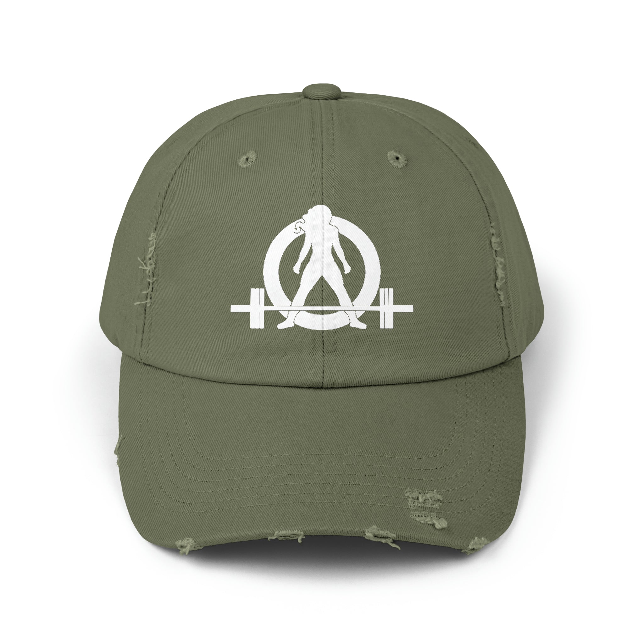 Unisex Distressed Cap - White Distressed Logo