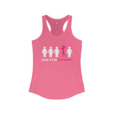 Dare To Be Different - Flex - Women's Ideal Racerback Tank - Front Logo and Small Back Logo