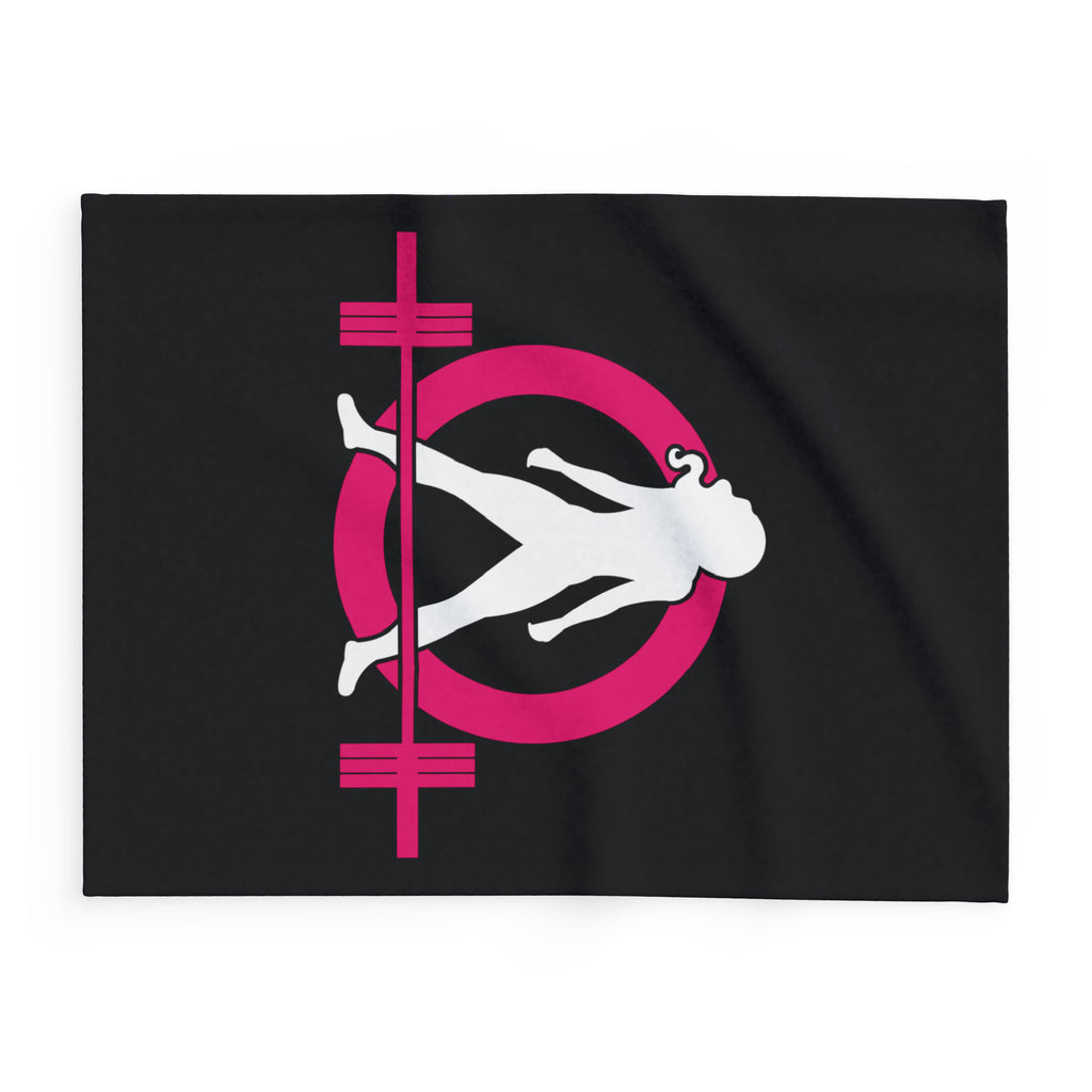 Arctic Fleece Blanket - Black Classic Logo