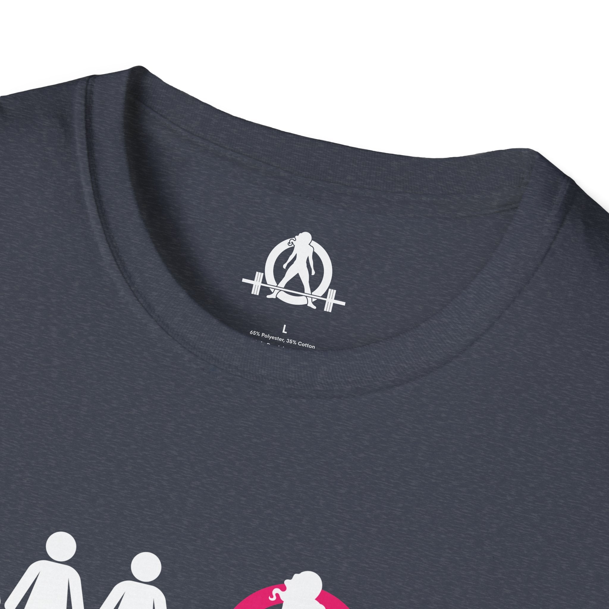 Dare To Be Different - Deadlift - Unisex Softstyle T-Shirt - White Logo Front