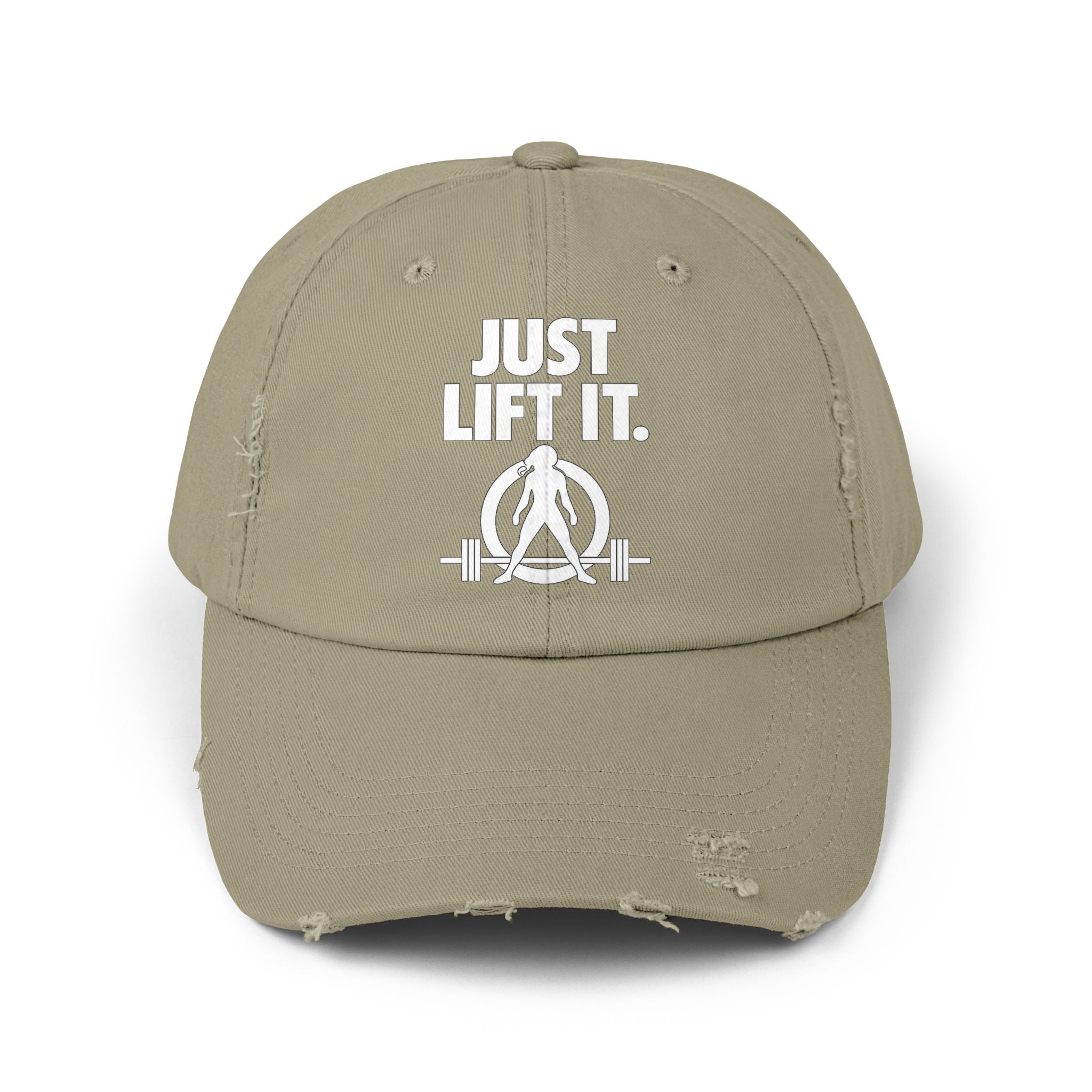 Just Lift It - Unisex Distressed Cap
