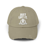 Just Lift It - Unisex Distressed Cap