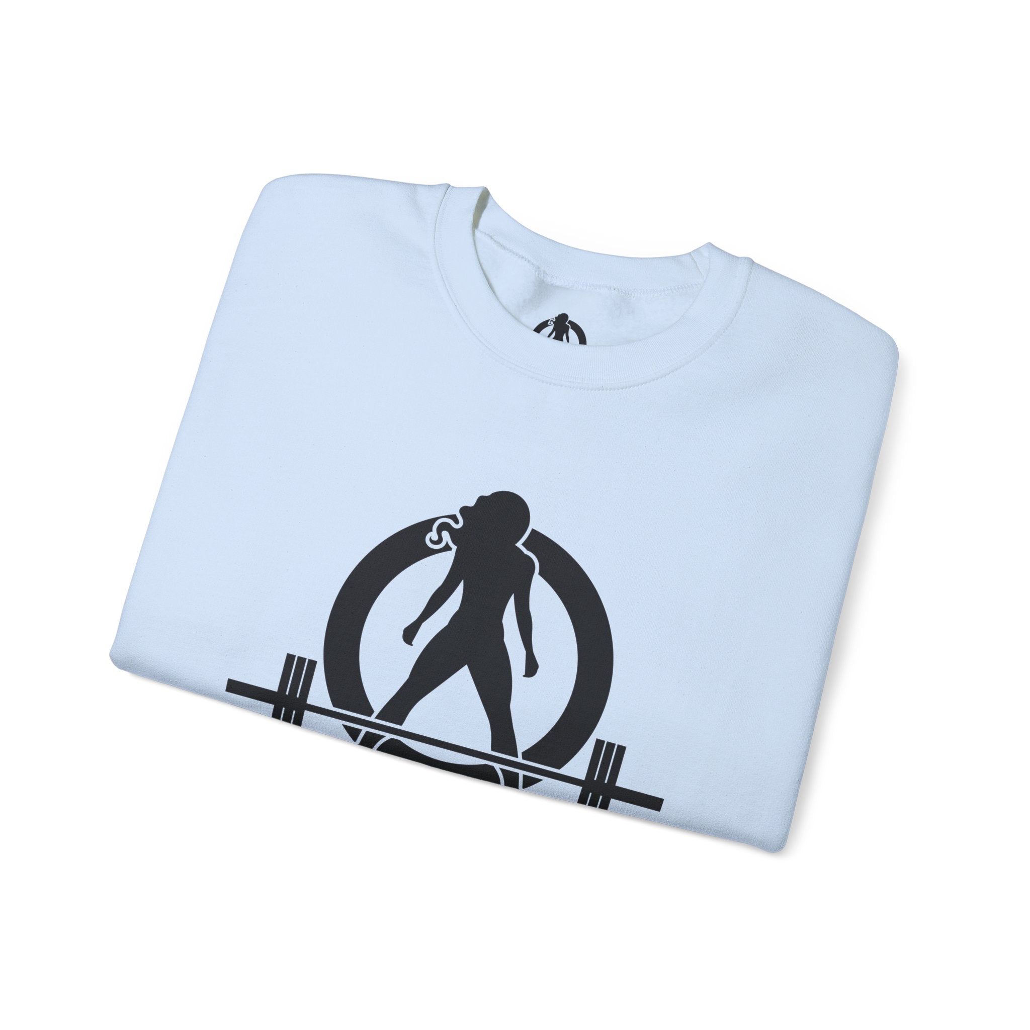 Iron Sharpens Iron - Unisex Heavy Blend™ Crewneck Sweatshirt - Front Black Logo - Front & Back Print