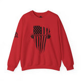 USA Barbell - Unisex Heavy Blend™ Crewneck Sweatshirt - Black Logo