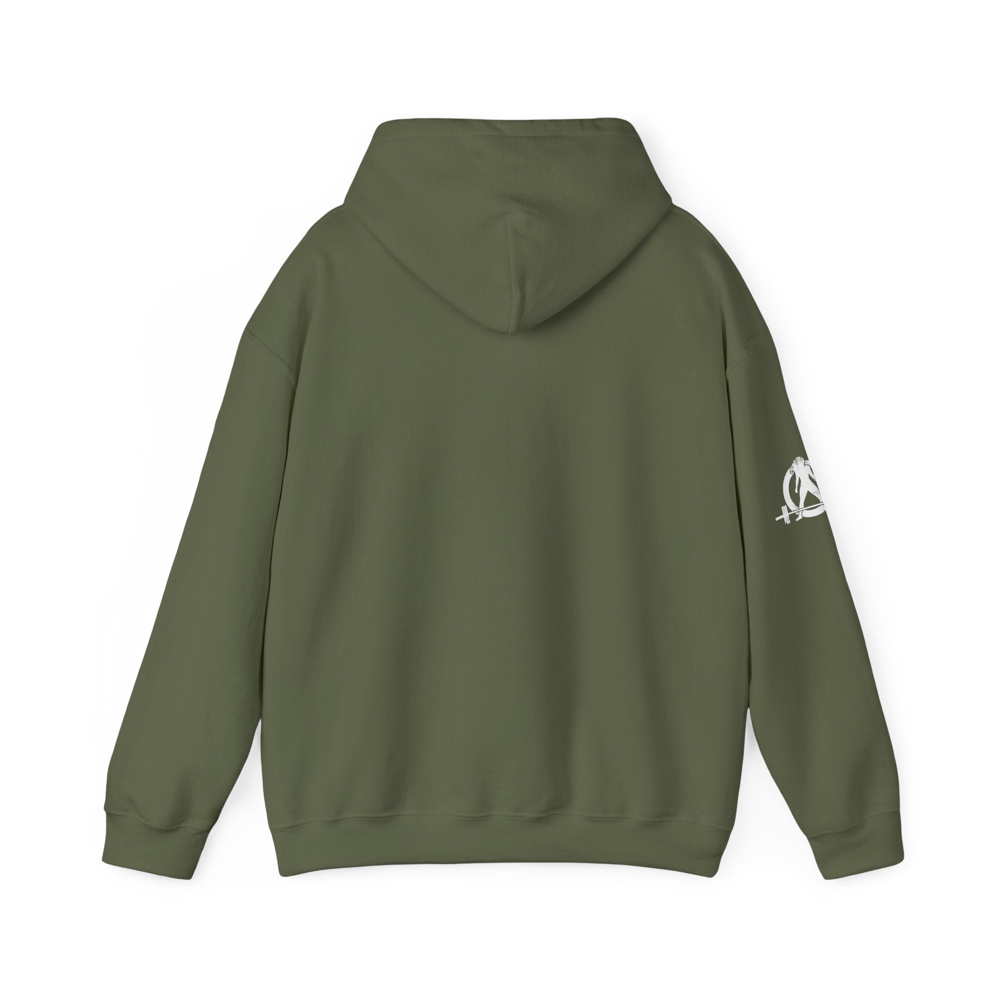 Lift Like.A Girl - Unisex Heavy Blend Hooded Sweatshirt - White Logo on Front & Right Sleeve