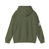 Lift Like.A Girl - Unisex Heavy Blend Hooded Sweatshirt - White Logo on Front & Right Sleeve