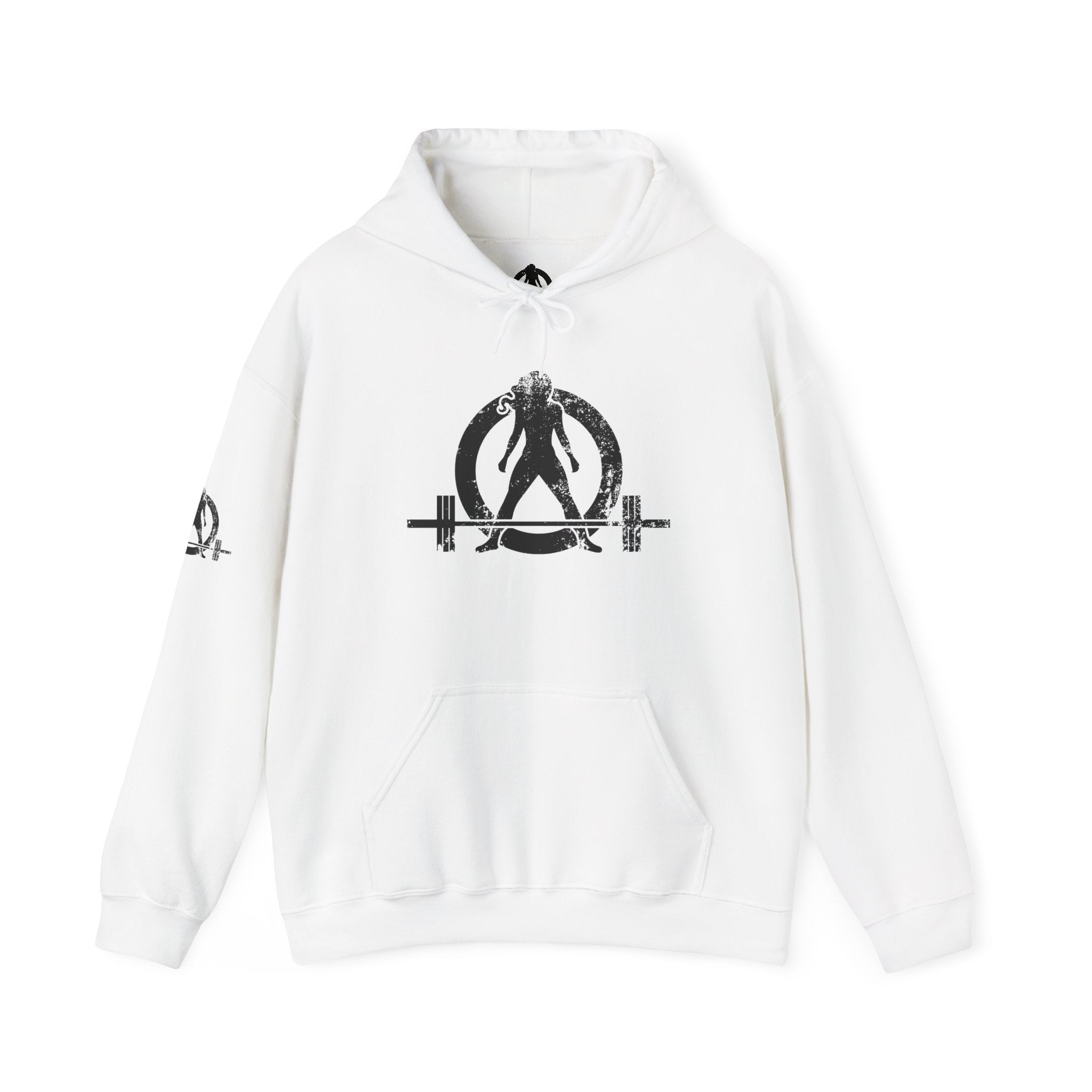 WWLW “Squat • Bench • Deadlift • Repeat” Hoodie - Black Logo Back