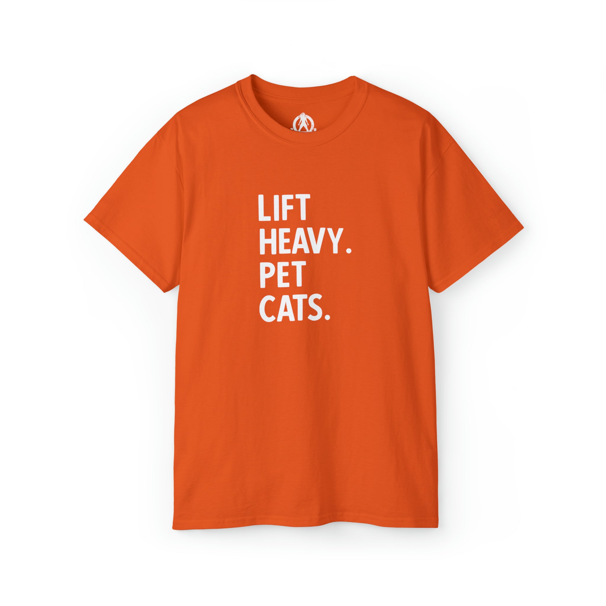 Lift Heavy Pet Cats - Unisex Ultra Cotton Tee - White Logo